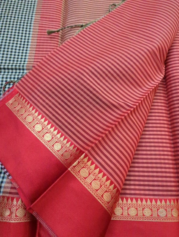 Soft Chanderi Weaving  - Black