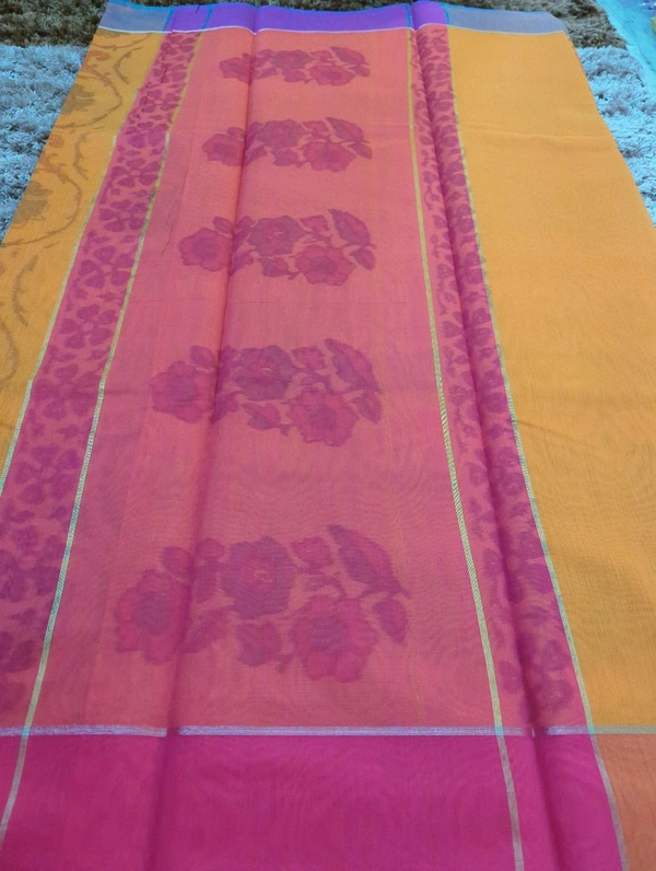 Soft Chanderi  - Web Orange 7