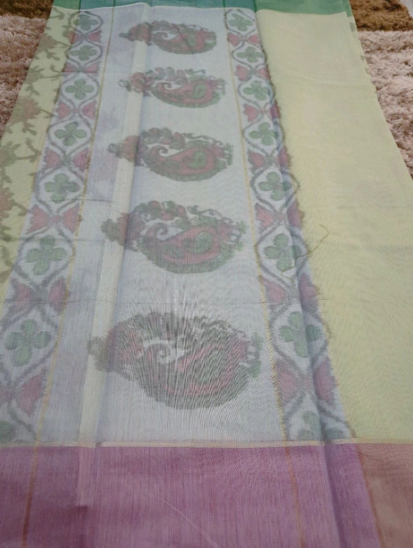 Soft Chanderi  - Snowy Mint 3
