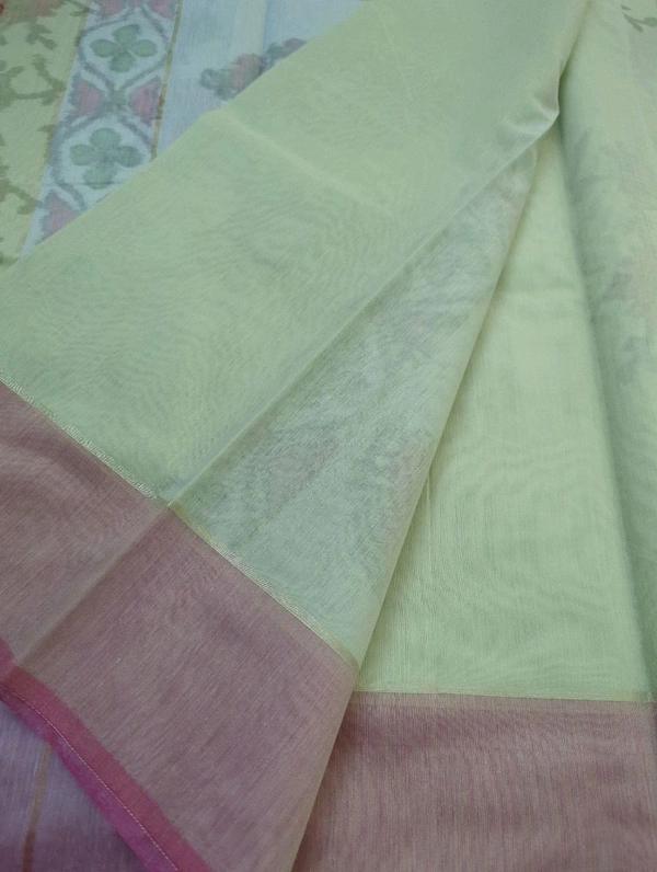 Soft Chanderi  - Snowy Mint 3