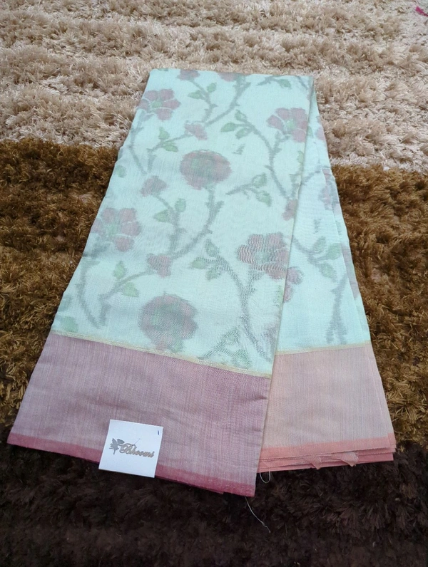 Soft Chanderi  - Jungle Mist 1