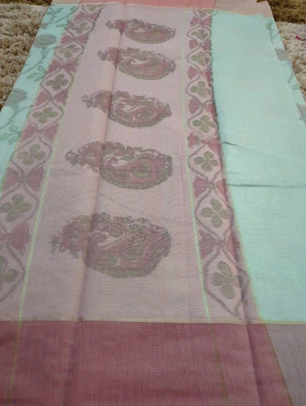 Soft Chanderi  - Jungle Mist 1