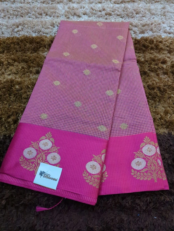 Soft Chanderi Weaving  - Blush Pink