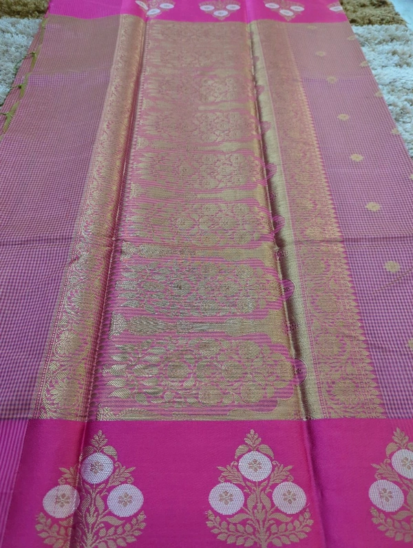 Soft Chanderi Weaving  - Blush Pink