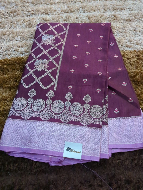 Pure Mango Mushru  - Fuchsia Pink