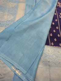 Pure Mango Mushru  - Navy Blue