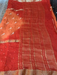 Soft Crepe Designer  - orange
