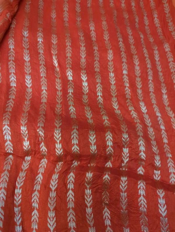 Soft Crepe Designer  - orange