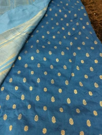 Soft Crepe Designer  - blue