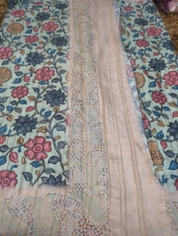 Tusser Embroidery  - Moss Green 3