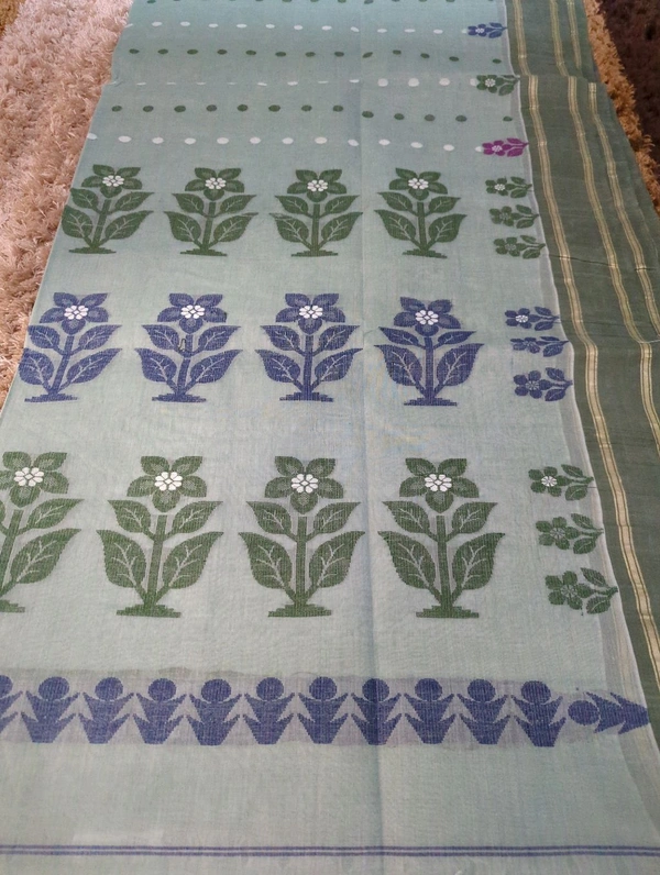 Pure Bengal Cotton  - Jungle Mist