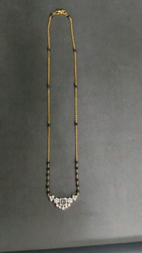 3mm Black Cz's With Diamond Replica Pendant  - mint green, 20 Inches