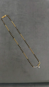 2.5mm Black Cz's With Diamond Copy Pendant  - 18 Inches