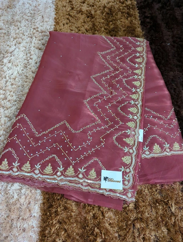 Designer Hand Work  - Solid Pink