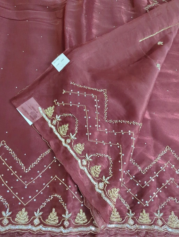 Designer Hand Work  - Solid Pink