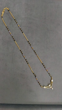 2mm Black Cz's Purple Chain With Diamond Replica Pendant  - 21 Inches