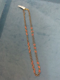 Black Diamonds With Pipe Corals And Emeralds - 2 Lines 18 Inches, Vz