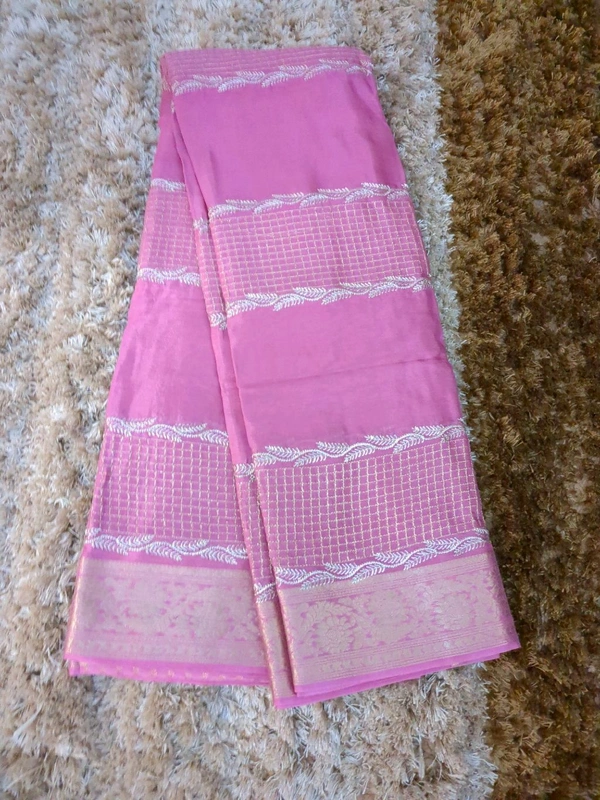Pure Chinnon With 2ari Check S - Lavender Rose