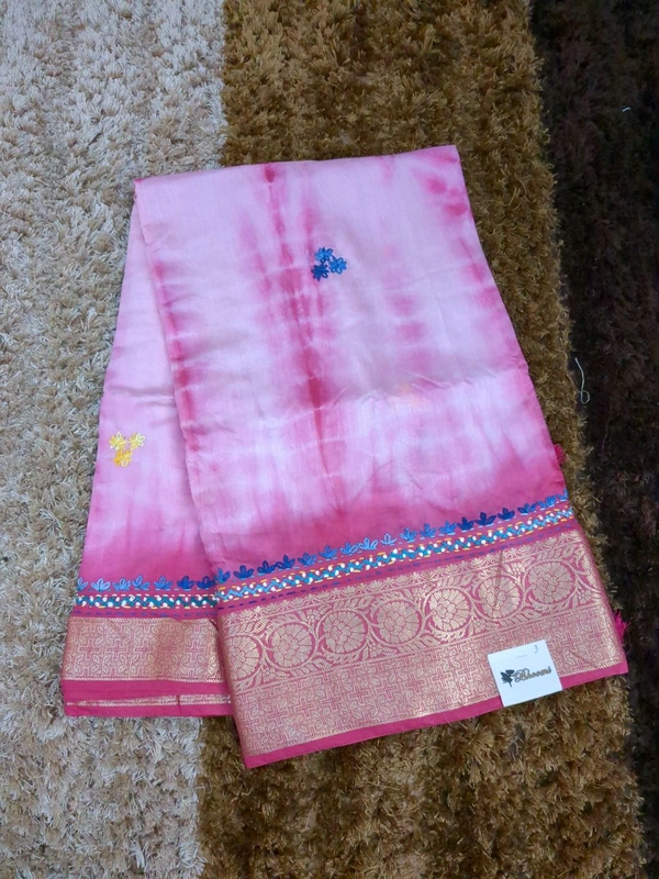 Soft Dola With Hand Work  - White 3