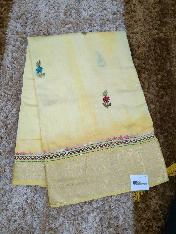 Soft Dola With Hand Work  - White 6