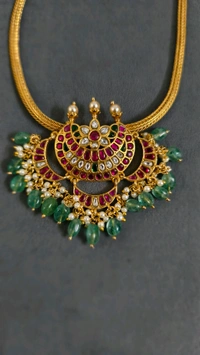 Naan Patti Chain With Jadau Kundan Pendant 