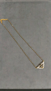 Black Diamonds With Diamond Replica Pendant  - Black