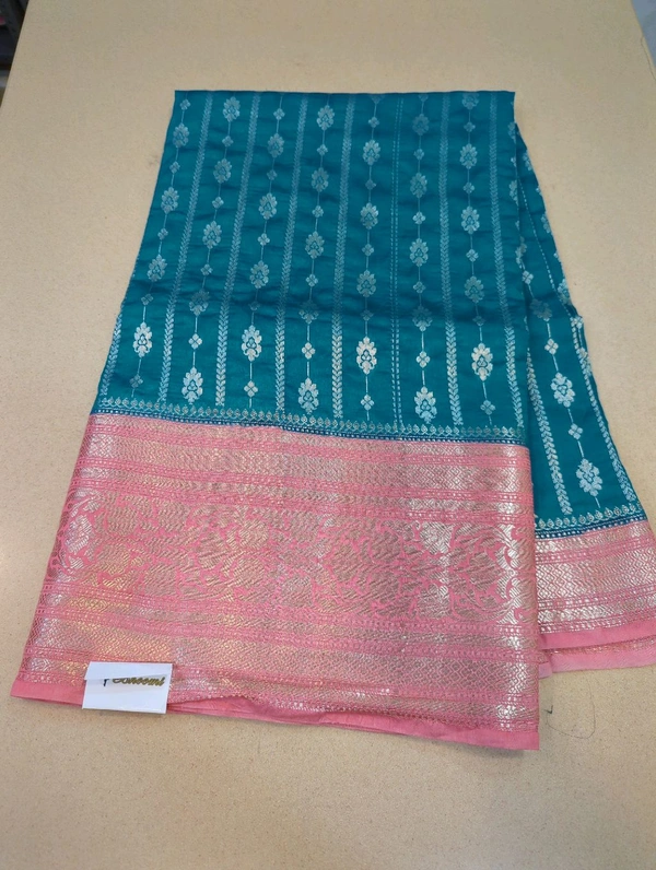 Soft Chiniya Pattu - Teal