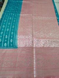 Soft Chiniya Pattu - Teal