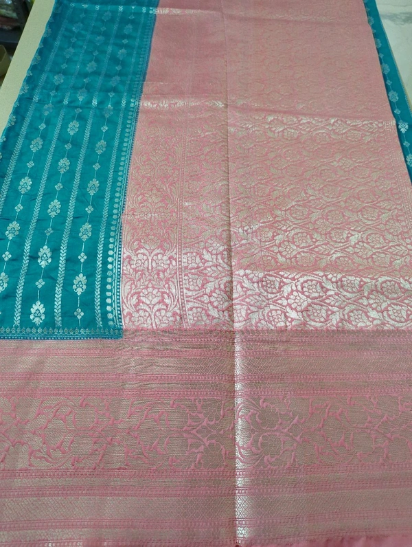 Soft Chiniya Pattu - Teal