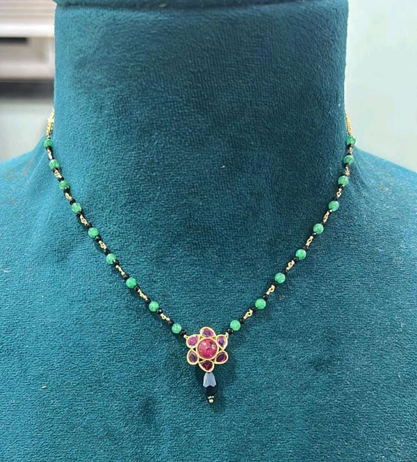 Green Mani With Ruby Locket  - 1 Week Dispatch Time, Vz