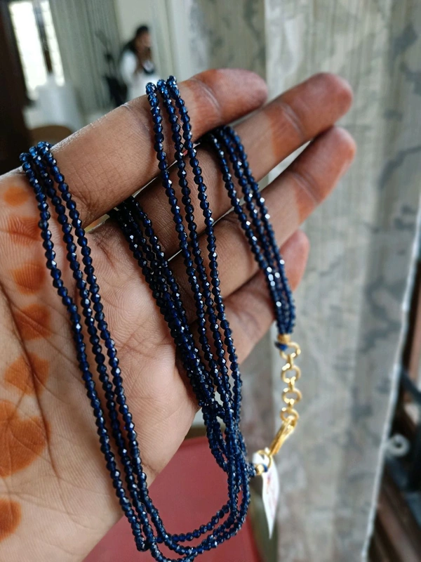 Black Crystals  - Blue, 3 Lines