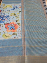 Soft Georgette Organza  - blue