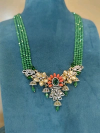 Designer Pendent Set With Sitara Beads  - Vz