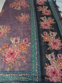 Mul Chanderi  Designer  - brown