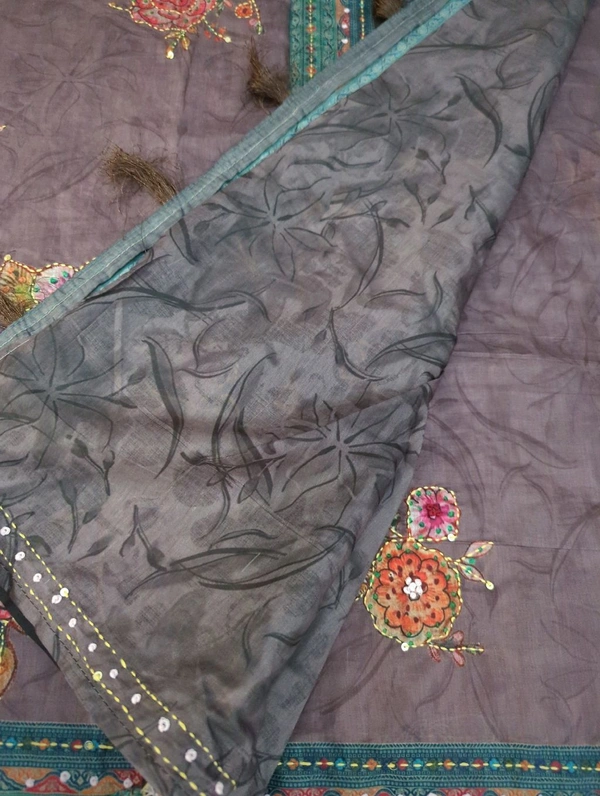 Mul Chanderi  Designer  - brown