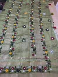 Tusser Lambani Work  - green