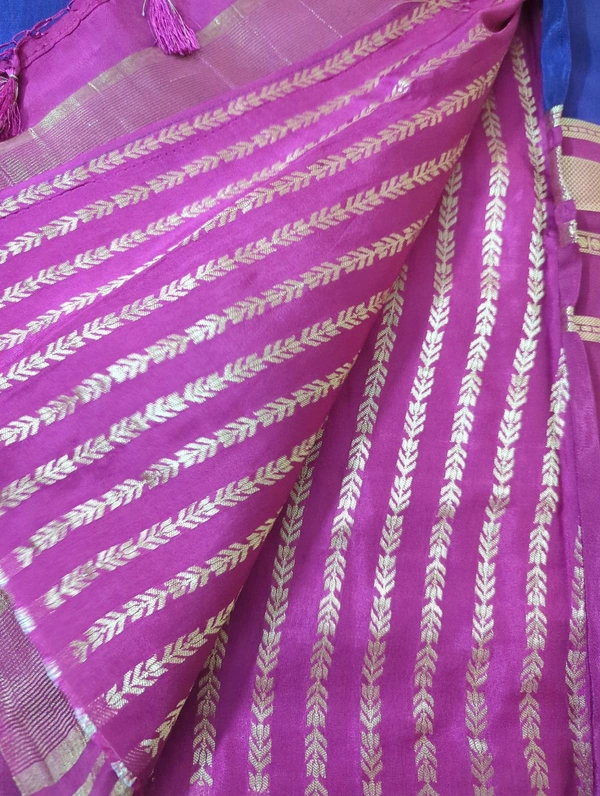 Premium Mysore Crepe  - Purple