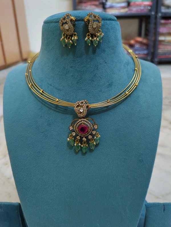 Real Mossonite Set - Vz, pink