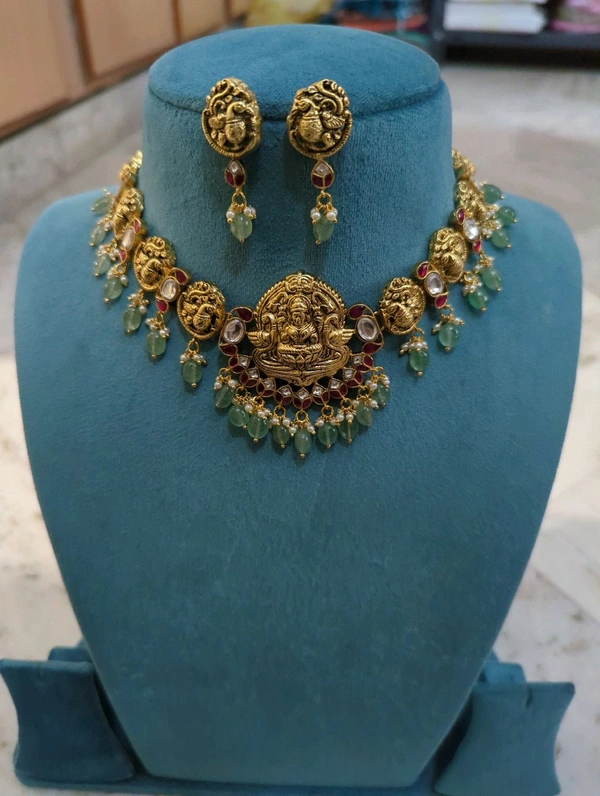 Designer Jadua Kundan Set - Vz