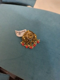 Antique Nakshi Pendant - Vz, Red