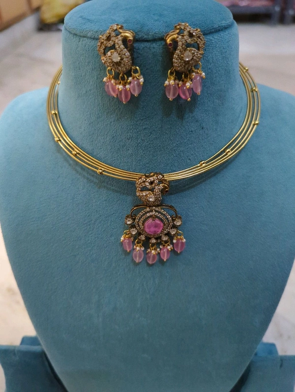 Real Mossonite Set - Vz, Lavender Rose
