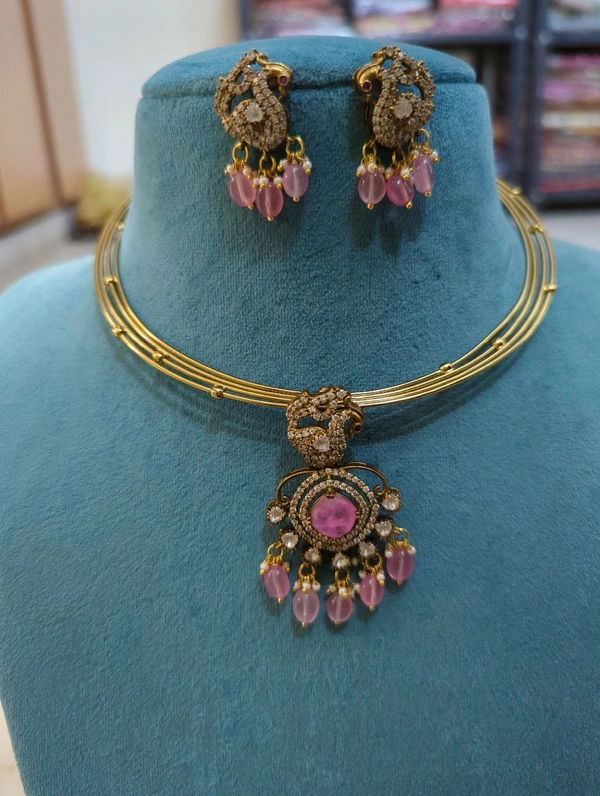 Real Mossonite Set - Vz, Lavender Rose