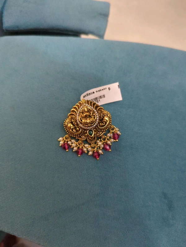 Antique Nakshi Pendant - Vz, pink