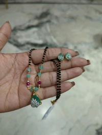 Diamond Copy Black Beads 