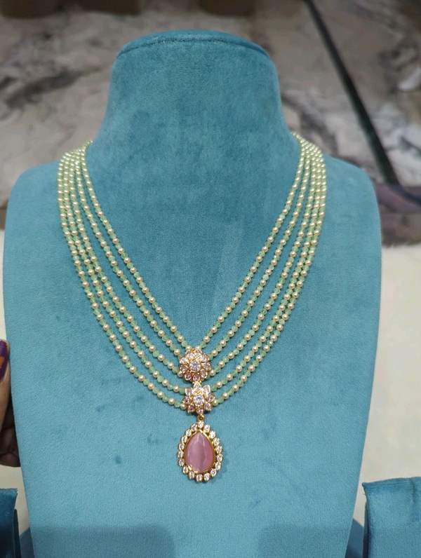 18 Ct Copy Set With Real Beads  - green, 10 Days Dispatch Time