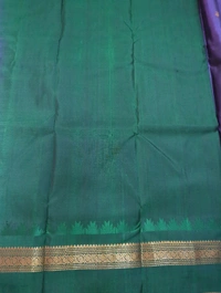 Pure Handloom Gadwal Pattu - Fuchsia Blue