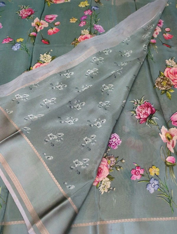 Pure Crepe With Satin Border  - Willow Grove 10