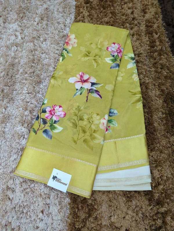 Pure Crepe With Satin Border  - Turbo 11