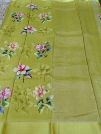 Pure Crepe With Satin Border  - Turbo 11