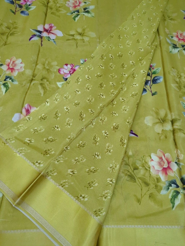 Pure Crepe With Satin Border  - Turbo 11